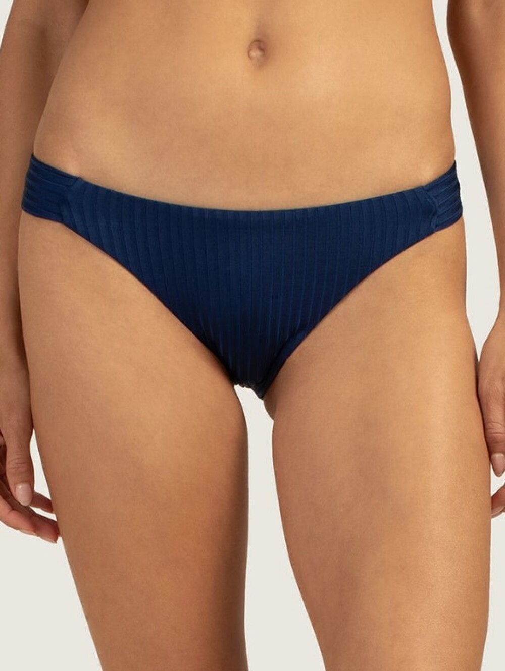 NWT OLYMPIA RIB FRENCH-CUT SWIM BOTTOM × INK
